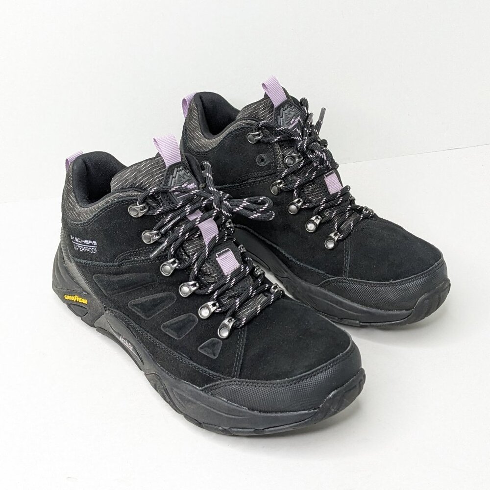 Skechers Arch Fit Recon Waterproof Hiking Boots, Black, Women's 8.5